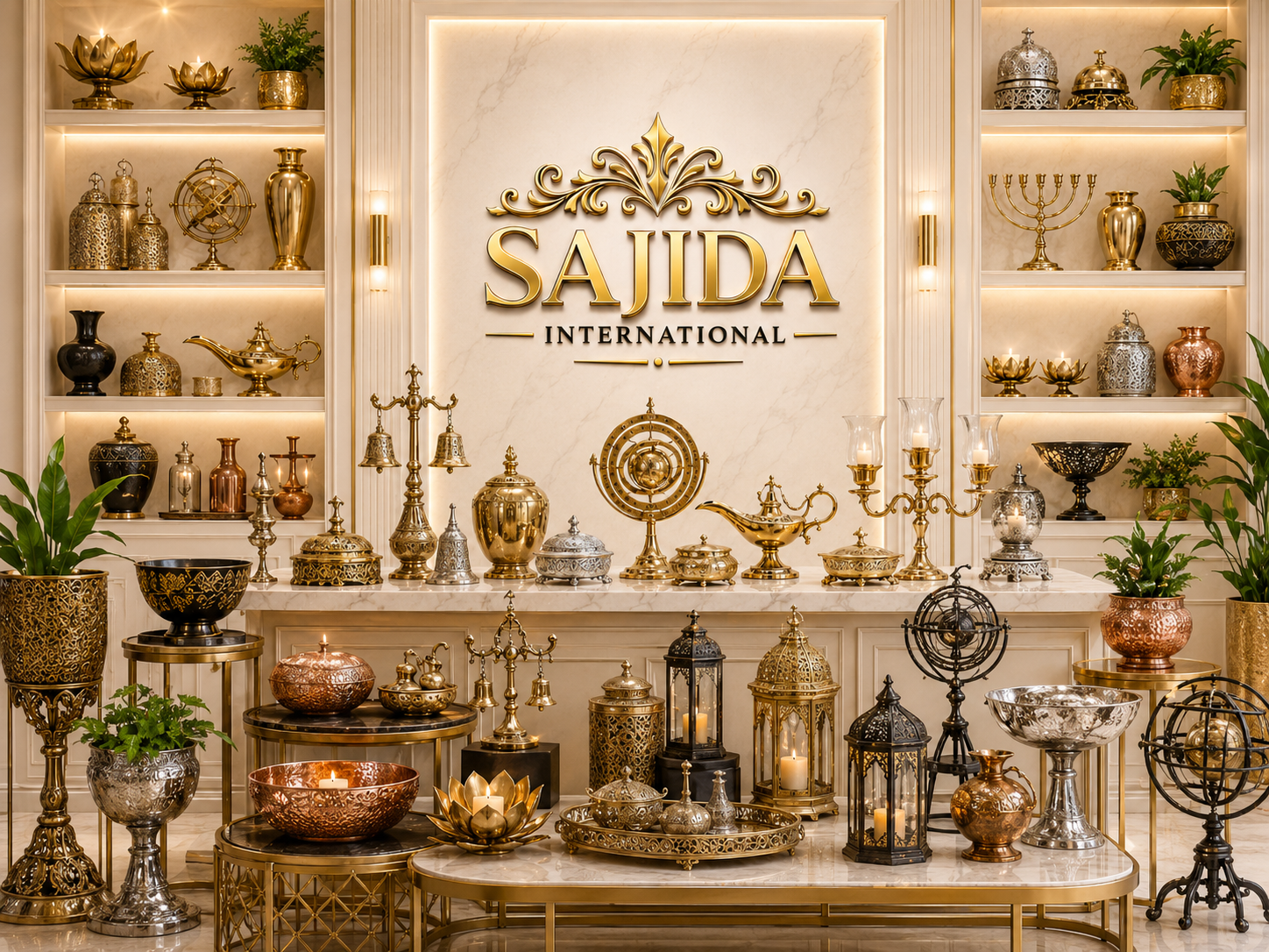 Top metal handicraft exporter Moradabad - Sajida International